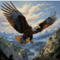 Preview: Diamond Painting Adler in den Bergen